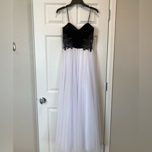 Black and white fancy dress